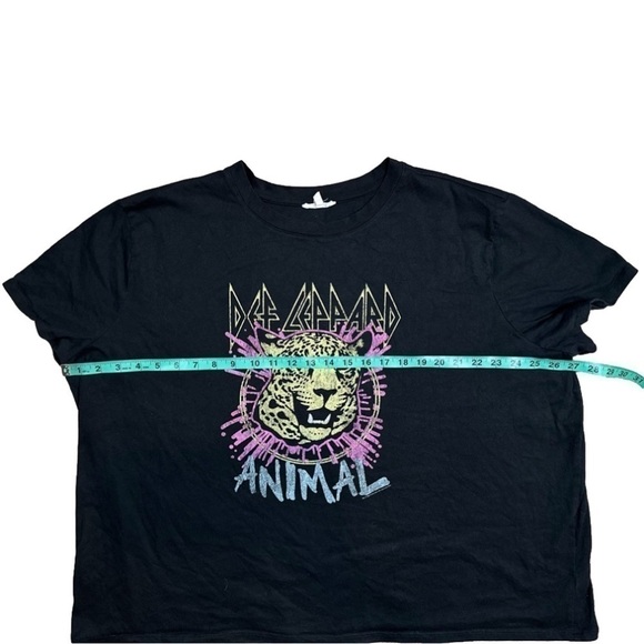 Women’s Black Def Leopard Band Tee Shirt Size 3XL - Picture 2 of 7